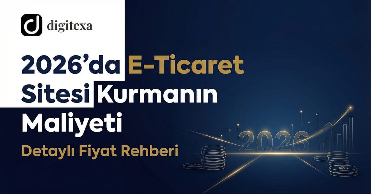 2026'da e-ticaret sitesi kurma maliyetlerinin teknik infografiği